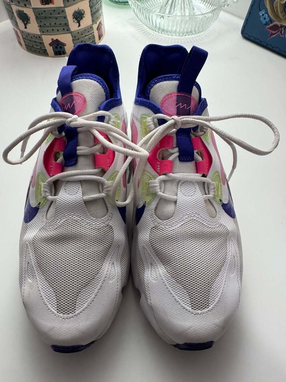 Nike Women's Air Max Infinity 2 AMD White Indigo Sneakers CZ0436-100 Size 8